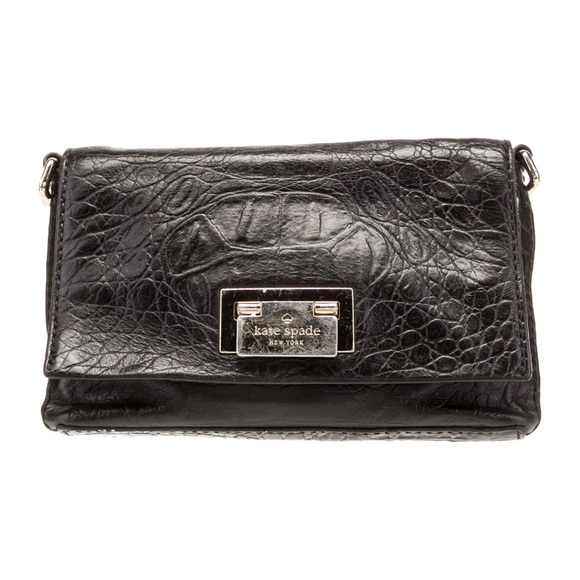 kate spade Handbags - Kate Spade Black Leather Crossbody Bag